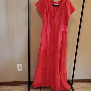 Calvin Klein Coral Maxi Dress